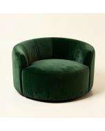 Loganton 57.8 '' Velvet Round Arm Loveseat (synthetic illustration; no displayed measurements)