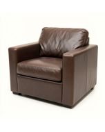 Hallum 50 '' Faux Leather Square Arm Loveseat (synthetic illustration; no displayed measurements)