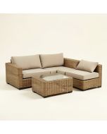 Rhymer 4 Piece Rattan Sofa Seating Group With Cushions (synthetic illustration; no displayed measurements)
