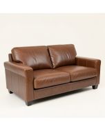 Rangeworthy 67 '' Genuine Leather Tuxedo Arm Loveseat (synthetic illustration; no displayed measurements)
