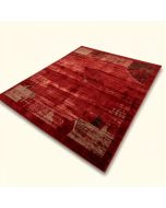Abstract Power Loom Wool/Polyester Red Area Rug (synthetic illustration; no displayed measurements)