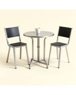 Laclair Aluminum 3 Piece Bistro Set (synthetic illustration; no displayed measurements)