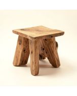 Reclaimed Teak End Table (synthetic illustration; no displayed measurements)