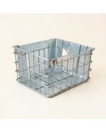 Galvanized Divided Organizer Metal/Wire Crate (synthetic illustration; no displayed measurements)
