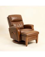 Padang Sidempuan 30.3 '' Wide Manual Swivel Ergonomic Recliner With Ottoman (synthetic illustration; no displayed measurements)
