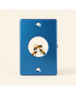 A Bees Nest Up Close With Three Bees Working On It 2-Gang Toggle Light Switch Wall Plate (synthetic illustration; no displayed measurements)