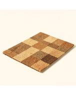 Nobhill Checkered Rubber Coir 36 In . X 24 In . Non-Slip Outdoor Door Mat (synthetic illustration; no displayed measurements)