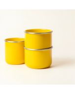 Enameled 3-Container Kitchen Canister Set (synthetic illustration; no displayed measurements)