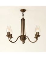Meinhardt 3-Light Shaded Empire Chandelier (synthetic illustration; no displayed measurements)