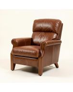 Dustin 28 '' Wide Top Grain Leather Club Chair (synthetic illustration; no displayed measurements)