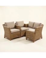 Ophelia Outdoor 3 Piece Rattan Seating Group With Cushions (synthetic illustration; no displayed measurements)