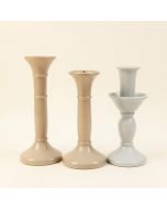 3 Piece Porcelain Candlestick Set (synthetic illustration; no displayed measurements)