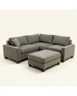Dosie 122.8 '' Wide Reversible Modular Corner Sectional With Ottoman (synthetic illustration; no displayed measurements)