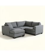 Sectional Sofa In Gray Linen (synthetic illustration; no displayed measurements)
