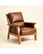 Aarush 26 '' Wide Top Grain Leather Lounge Chair (synthetic illustration; no displayed measurements)