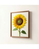 Sunflower In Bronze I By 0 Welby - Print (synthetic illustration; no displayed measurements)