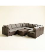 Ewura 6 Piece Sectional Seating Group With Cushions (synthetic illustration; no displayed measurements)