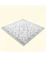 Odalis Geometric Shag White/Gray Area Rug (synthetic illustration; no displayed measurements)