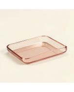 Guntis Rose Gold Home Clear Acrylic Vanity Tray (synthetic illustration; no displayed measurements)