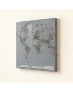 Classic World Map - Wrapped Canvas Graphic Art Print (synthetic illustration; no displayed measurements)