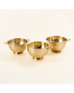 Brayden Studio Shultz 3 Piece Stainless Steel Food Strainer Set (synthetic illustration; no displayed measurements)