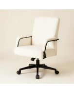 Fashion Casual Lift Chair Office Work Chair Beauty Salon Chair White (synthetic illustration; no displayed measurements)