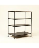 Blackened Iron Baxter Thin Etagere (synthetic illustration; no displayed measurements)