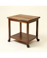 Premier Kitchen Cart With Butcher Block Top (synthetic illustration; no displayed measurements)