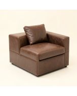 Connie 58 '' Vegan Leather Square Arm Loveseat (synthetic illustration; no displayed measurements)