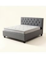 Battistini Twin Tufted Upholstered Platform Bed (synthetic illustration; no displayed measurements)