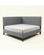 Roussel Metal Twin Upholstered Standard Bed (synthetic illustration; no displayed measurements)