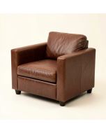 Cem 63.39 '' Wide Faux Leather Square Arm Loveseat (synthetic illustration; no displayed measurements)