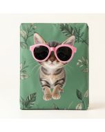Kitten Wearing Pink Sun Glasses Cool Hipster Cat Fashion Fun Pets Sheet Set (synthetic illustration; no displayed measurements)