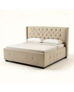 Warrensburg Queen Tufted Upholstered Standard Bed (synthetic illustration; no displayed measurements)
