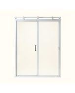 Mirage-X 56 '' W X 72 '' H Single Sliding Semi-Frameless Shower Door With Clearmax™ Technology (synthetic illustration; no displayed measurements)