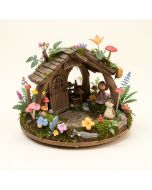 Old Fashioned Transportation Fairy Garden (synthetic illustration; no displayed measurements)