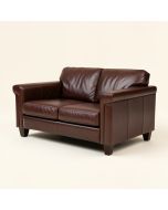 Lasley 89 '' Genuine Leather Tuxedo Arm Sofa (synthetic illustration; no displayed measurements)