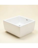 Cayman White Ceramic Rectangular Drop-In Bathroom Sink (synthetic illustration; no displayed measurements)