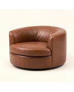 Brierley 86 '' Faux Leather Round Arm Sofa Chaise (synthetic illustration; no displayed measurements)