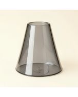 5 '' H Glass Bell Lamp Shade ( Screw On ) In Gray (synthetic illustration; no displayed measurements)