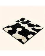 Nuran Abstract Tufted Wool/Cotton Black/Ivory Area Rug (synthetic illustration; no displayed measurements)