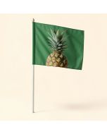 Floral Pineapple 2-Sided Linen 18 X 12.5 In . Garden Flag (synthetic illustration; no displayed measurements)